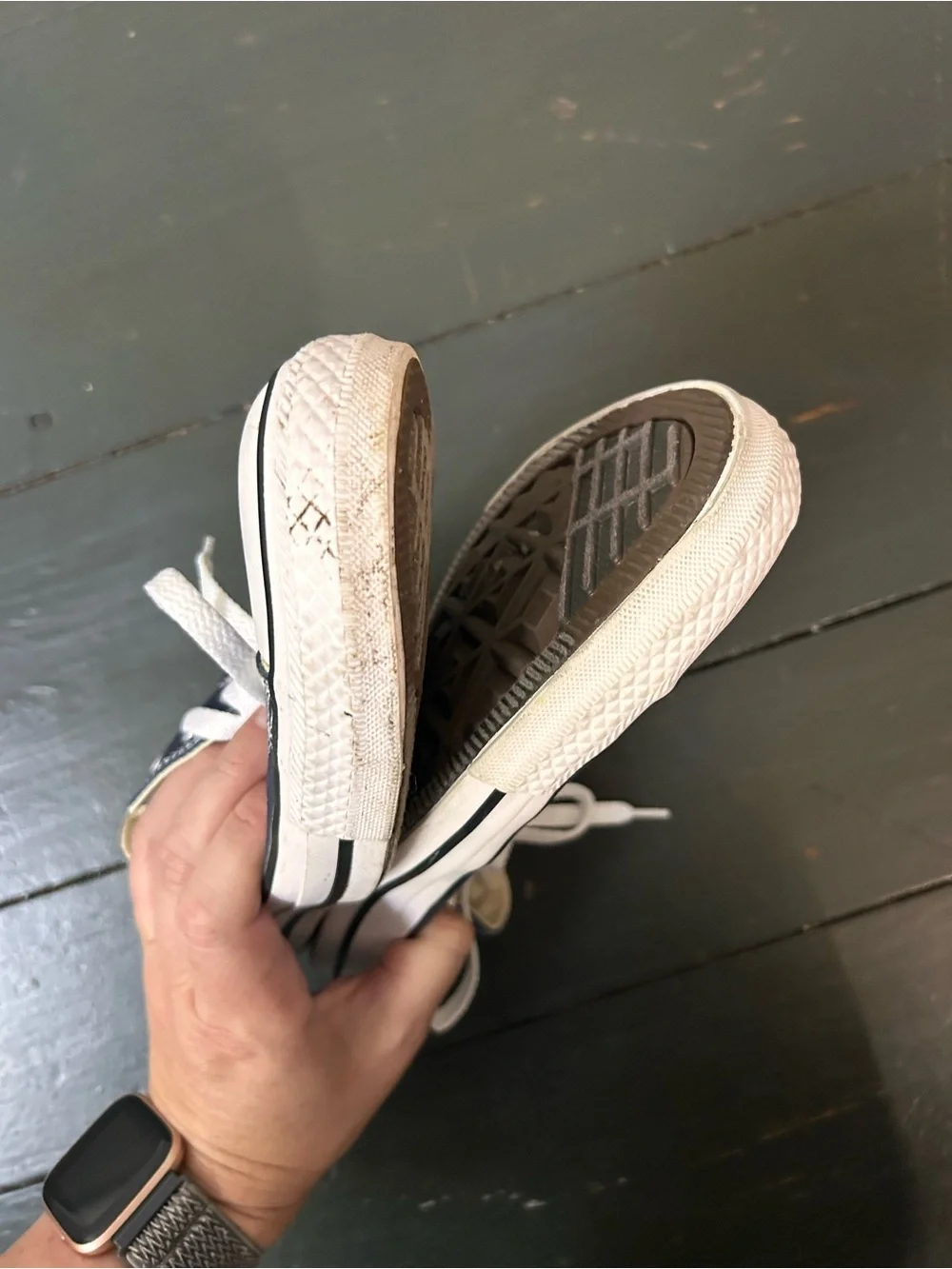 Converse All Star Low Top Blue/White Canvas Lace-Up Sneakers Women’s US 9 - Picture 9 of 10